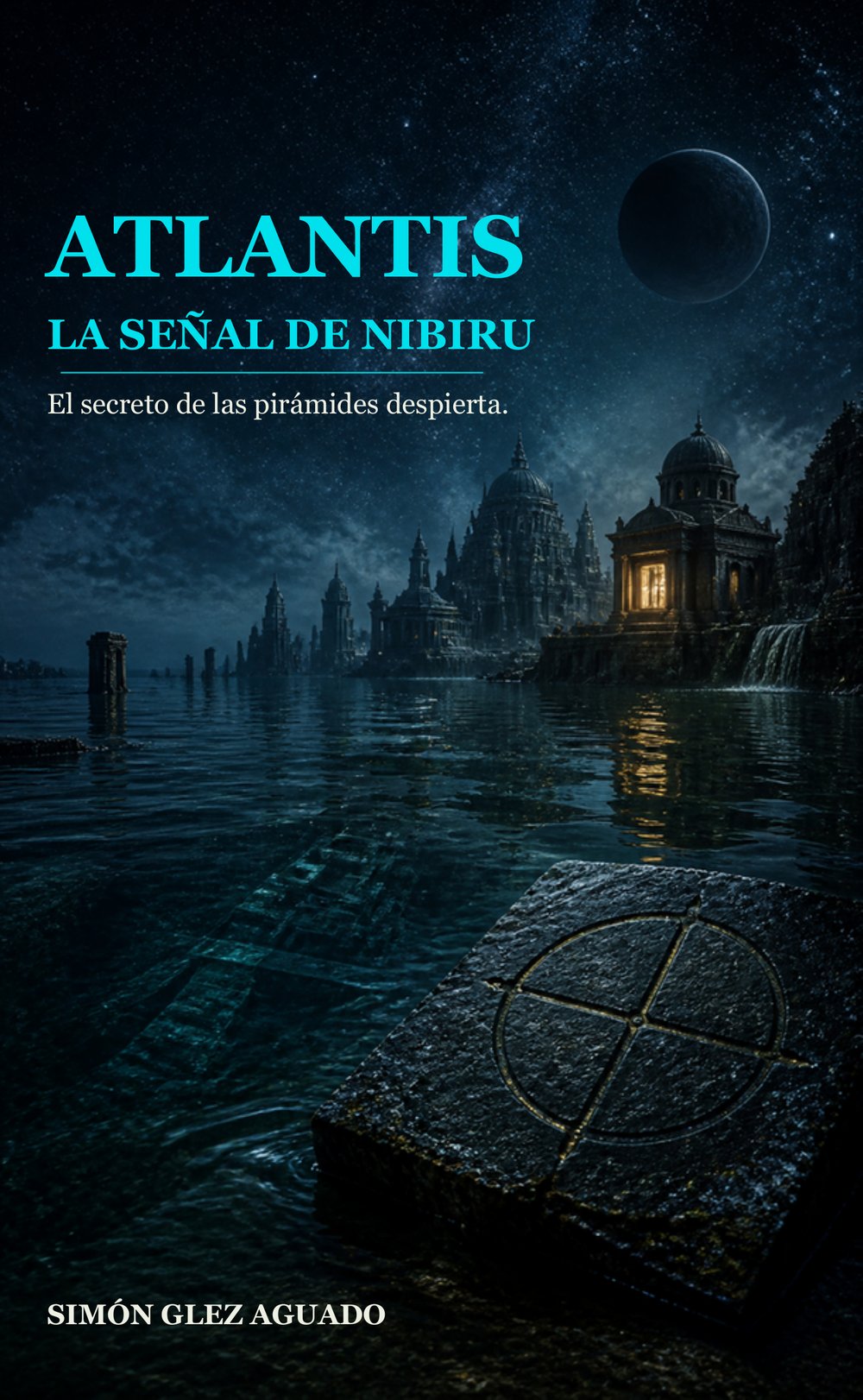 Portada: Atlantis, la señal de Nibiru, novela de Simón Glez Aguado
