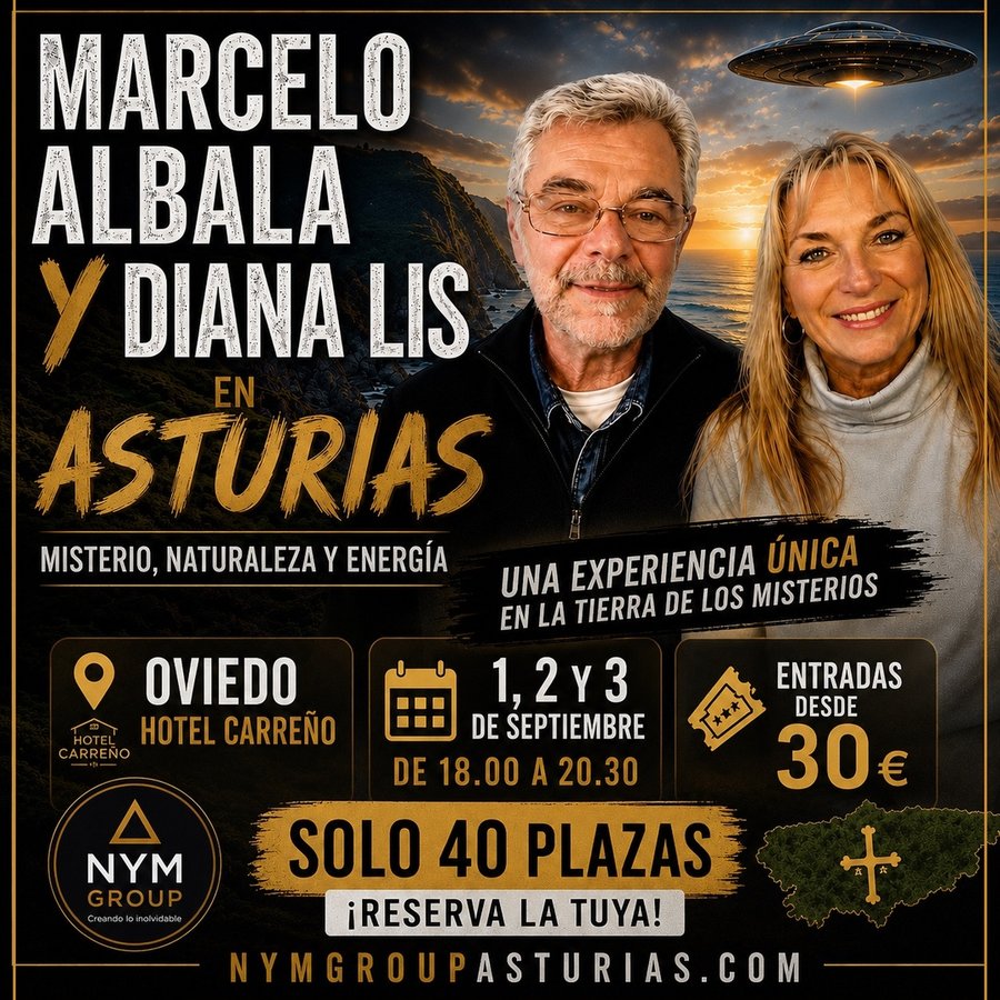 Cartel: Marcelo Albala y Diana Lis en Asturias — 1, 2 y 3 de septiembre, Hotel Carreño, Oviedo